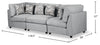 Scott Living Evolve Modular 118.5" Linen-Look Fabric Sofa with Removable Feather Down Cushions - Grey | Sofa modulaire Evolve de Scott Living de 118,5 po en tissu d’apparence lin avec coussins amovibles en duvet et plumes - gris