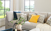 Scott Living Evolve Modular 118.5" Linen-Look Fabric Sofa with Removable Feather Down Cushions - Grey | Sofa modulaire Evolve de Scott Living de 118,5 po en tissu d’apparence lin avec coussins amovibles en duvet et plumes - gris