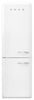 Smeg 11.7 Cu. Ft. Retro Bottom-Freezer Refrigerator - FAB32ULWH3|Réfrigérateur Smeg rétro de 11,7 pi3 à congélateur inférieur - FAB32ULWH3