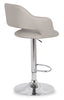 Finn Barstool with Swivel & Adjustable Seat, Vegan Leather Fabric, 23-31.5"H, Metal - Beige | Tabouret 23-31.5 po bar Finn en tissu de cuir végétalien et en métal avec siège pivotant et réglable - beige