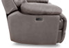 Franco 89" Genuine Leather Zero Gravity Power Reclining Sofa with USB Ports - Grey | Sofa à inclinaison électrique Franco de 89 po en cuir véritable avec position zéro gravité et ports USB - gris