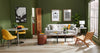 Kort & Co. Freeman 80” Linen-Look Fabric Condo Size Sofa with Wood Legs - Dove White | Sofa Freeman de Kort & Co. de 80 po de format condo en tissu d’apparence lin avec base et pattes en bois - blanc colombe