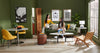 Kort & Co. Freeman 80” Linen-Look Fabric Condo Size Sofa with Wood Legs - Avocado Green | Sofa Freeman de Kort & Co. de 80 po de format condo en tissu d’apparence lin avec base et pattes en bois - vert avocat