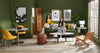 Kort & Co. Freeman 80” Linen-Look Fabric Condo Size Sofa with Wood Legs - Avocado Green | Sofa Freeman de Kort & Co. de 80 po de format condo en tissu d’apparence lin avec base et pattes en bois - vert avocat
