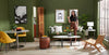 Kort & Co. Freeman 80” Linen-Look Fabric Condo Size Sofa with Wood Legs - Avocado Green | Sofa Freeman de Kort & Co. de 80 po de format condo en tissu d’apparence lin avec base et pattes en bois - vert avocat