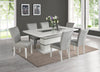 Garbo Dining Chair with Velvet Fabric, Wood - Grey | Chaise de salle à manger Garbo en tissu de velours et en bois - grise