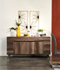 Gino Dining Server with Storage - Made in Italy, Modern, 65"W - Brown | Desserte de salle à manger Gino avec rangement - fabriquée en Italie, moderne, 65 po (L) - brune