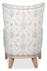 Haden 30" Chenille Fabric Accent Chair with Wood Base and Nailhead Trim - Limbu Mint Multicolour | Fauteuil d’appoint Haden de 30 po en tissu de chenille avec base en bois et bordure de clous décoratifs - menthe Limbu multicolore