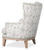 Haden 30" Chenille Fabric Accent Chair with Wood Base and Nailhead Trim - Limbu Mint Multicolour | Fauteuil d’appoint Haden de 30 po en tissu de chenille avec base en bois et bordure de clous décoratifs - menthe Limbu multicolore