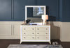 Halo Bedroom 6-Drawer Dresser with LED Light, 58"W x 35"H, Glam - White | Commode somptueuse Halo de 58 po (l) x 35 po (H) à 6 tiroirs avec éclairage à DEL pour la chambre à coucher - blanche