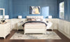 Halo Bedside 2-Drawer Nightstand with LED Light, 21"W x 24"H, Glam - White | Table de nuit somptueuse Halo de 21 po (l) x 24 po (H) à 2 tiroirs avec éclairage à DEL - blanche