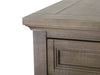 Hanson 20” Traditional Pine End Table with Storage - Dovetail Grey | Table de bout traditionnelle Hanson de 20 po en pin - gris tourterelle