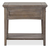 Hanson 20” Traditional Pine End Table with Storage - Dovetail Grey | Table de bout traditionnelle Hanson de 20 po en pin - gris tourterelle