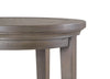 Hanson 18” Round Traditional Pine End Table - Dovetail Grey | Table de bout ronde traditionnelle Hanson de 18 po en pin - gris tourterelle