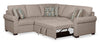 Scott Living Haven 2-Piece Right-Facing Chenille Fabric Sleeper Sectional - Taupe | Sofa-lit sectionnel de droite Haven de Scott Living 2 pièces en tissu de chenille - taupe