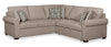 Scott Living Haven 2-Piece Right-Facing Chenille Fabric Sleeper Sectional - Taupe | Sofa-lit sectionnel de droite Haven de Scott Living 2 pièces en tissu de chenille - taupe