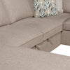 Scott Living Haven 3-Piece Left-Facing Chenille Fabric Sleeper Sectional with Storage Chaise - Taupe | Sofa-lit sectionnel de gauche Haven de Scott Living 3 pièces en tissu de chenille avec fauteuil long de rangement - taupe