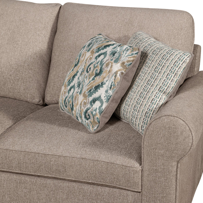 Scott Living Haven 2-Piece Left-Facing Chenille Fabric Sectional - Taupe