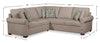 Scott Living Haven 2-Piece Right-Facing Chenille Fabric Sectional - Taupe | Sofa sectionnel de droite Haven de Scott Living 2 pièces en tissu de chenille - taupe