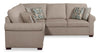 Scott Living Haven 2-Piece Right-Facing Chenille Fabric Sectional - Taupe | Sofa sectionnel de droite Haven de Scott Living 2 pièces en tissu de chenille - taupe