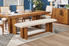 Scott Living Henri Dining Bench with Polyester Fabric, Wood, 68"W - Brown | Banc de salle à manger Henri de Scott Living de 68 po (L) en bois avec tissu de polyester - brun