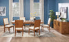 Scott Living Henri Dining Chair with Polyester Fabric, Wood - Brown & Cream | Chaise de salle à manger Henri de Scott Living en bois avec tissu de polyester - brune et crème