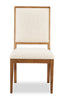 Scott Living Henri Dining Chair with Polyester Fabric, Wood - Brown & Cream | Chaise de salle à manger Henri de Scott Living en bois avec tissu de polyester - brune et crème