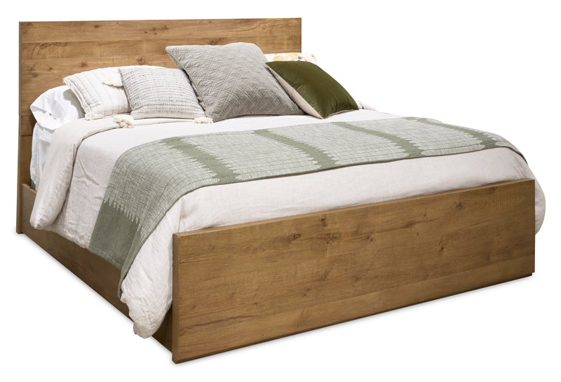 Scott Living Henri 6pc Bedroom Set with Bed, Dresser, Mirror & Nightstand, Wood, Brown - King Size