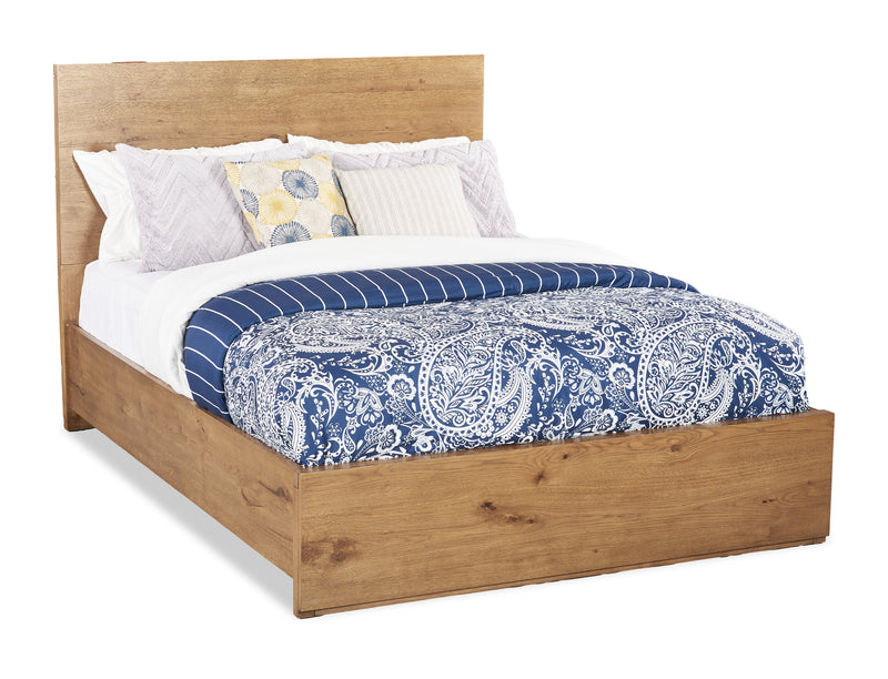 Scott Living Henri 6pc Bedroom Set with Bed, Dresser, Mirror & Nightstand, Wood, Brown - Queen Size