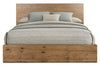 Scott Living Henri Panel Bed with Headboard & Frame, Wood, Brown - Queen Size | Lit à panneaux Henri de Scott Living en bois avec tête de lit et cadre de lit, brun - format grand lit