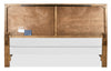 Scott Living Henri Panel Bed with Headboard & Frame, Wood, Brown - Queen Size | Lit à panneaux Henri de Scott Living en bois avec tête de lit et cadre de lit, brun - format grand lit