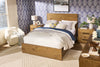 Scott Living Henri Panel Bed with Headboard & Frame, Wood, Brown - King Size | Lit à panneaux Henri de Scott Living en bois avec tête de lit et cadre de lit, brun - format très grand lit