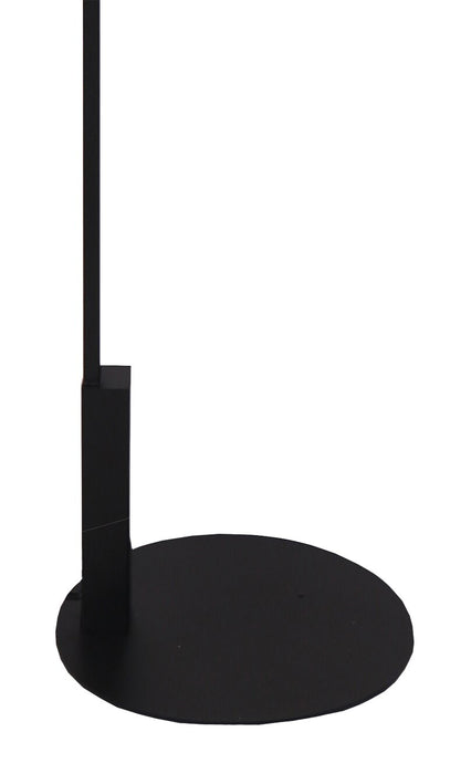 Kort & Co. Jax Matte Black and Gold 2-Piece Set - with Table and Floor Lamp and USB Charging