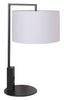 Kort & Co. Jax Matte Black and Gold 2-Piece Set - with Table and Floor Lamp and USB Charging|Ensemble 2 lampes Jax de Kort & Co. noir mat et doré avec recharge USB, 1 lampe à pied et 1 lampe de table