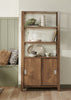 Jude 36" 3-Shelf Bookcase with Cabinet- Hazelnut|Bibliothèque Jude de 36 po à 3 tablettes avec armoire - noisette
