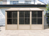 Gazebo Penguin Florence - Wall Mounted Solarium 10x12 Metal Roof|Gazebo Penguin Florence - Solarium mural 10x12 Toit d'acier