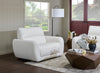 Cindy Crawford Home Kailyn 54" Fabric Power Reclining Chair with Power Headrest - Beige  | Fauteuil à inclinaison électrique Kailyn de Cindy Crawford Home de 54 po en tissu avec appuie-tête électrique - beige