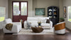 Cindy Crawford Home Kailyn 92" Fabric Power Reclining Sofa with Power Headrests - Beige  | Sofa à inclinaison électrique Kailyn de Cindy Crawford Home de 92 po en tissu avec appuie-têtes électriques- beige