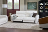 Cindy Crawford Home Kailyn 92" Fabric Power Reclining Sofa with Power Headrests - Beige  | Sofa à inclinaison électrique Kailyn de Cindy Crawford Home de 92 po en tissu avec appuie-têtes électriques- beige