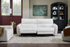 Cindy Crawford Home Kailyn 92" Fabric Power Reclining Sofa with Power Headrests - Beige  | Sofa à inclinaison électrique Kailyn de Cindy Crawford Home de 92 po en tissu avec appuie-têtes électriques- beige