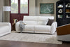 Cindy Crawford Home Kailyn 92" Fabric Power Reclining Sofa with Power Headrests - Beige  | Sofa à inclinaison électrique Kailyn de Cindy Crawford Home de 92 po en tissu avec appuie-têtes électriques- beige