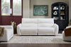 Cindy Crawford Home Kailyn 92" Fabric Power Reclining Sofa with Power Headrests - Beige  | Sofa à inclinaison électrique Kailyn de Cindy Crawford Home de 92 po en tissu avec appuie-têtes électriques- beige