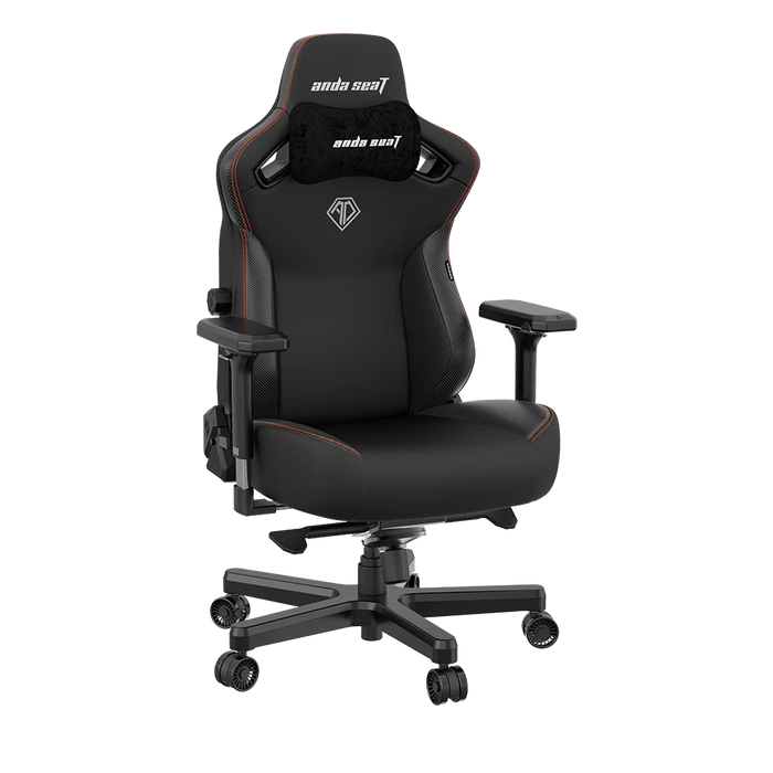 Anda Seat Kaiser 3 XL Ergonomic Genuine Leather Gaming Chair - Black