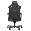 Anda Seat Kaiser 3 XL Ergonomic Genuine Leather Gaming Chair - Black|Fauteuil de jeu très large ergonomique Kaiser 3 de Anda Seat en cuir véritable - noir