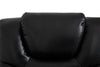 Kenzo 35" Leather-Look Fabric Swivel Glider Reclining Chair - Black | Fauteuil pivotant, coulissant et inclinable Kenzo de 35 po en tissu d’apparence cuir - noir
