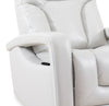 Kenzo 35" Leather-Look Fabric Swivel Glider Reclining Chair - Fog Grey | Fauteuil pivotant, coulissant et inclinable Kenzo de 35 po en tissu d’apparence cuir - gris brouillard