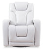 Kenzo 35" Leather-Look Fabric Swivel Glider Reclining Chair - Fog Grey | Fauteuil pivotant, coulissant et inclinable Kenzo de 35 po en tissu d’apparence cuir - gris brouillard