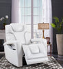 Kenzo 35" Leather-Look Fabric Swivel Glider Reclining Chair - Fog Grey | Fauteuil pivotant, coulissant et inclinable Kenzo de 35 po en tissu d’apparence cuir - gris brouillard