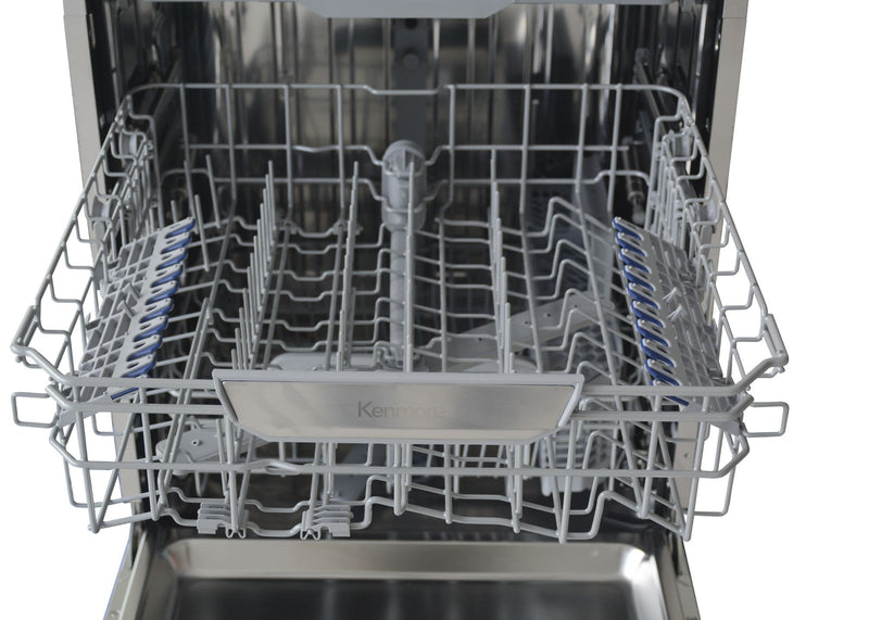 Kenmore 24” 45 dBA Top Control Built-In Dishwasher with EASYREACH™ Lift – Stainless Steel - KKDW3RPHLIFT-45SS