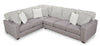 Made in Canada Koda 2-Piece Left-Facing Chenille Fabric Sectional with Reversible Cushions - Plush Paloma Grey | Sofa sectionnel de gauche Koda 2 pièces fabriqué au Canada en tissu de chenille avec coussins réversibles - gris Paloma luxueux